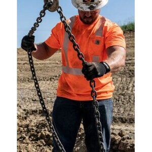 Carhartt Force High Visibily Size 3XL Tall Reflective NWT Relaxed Fit Bright Ora